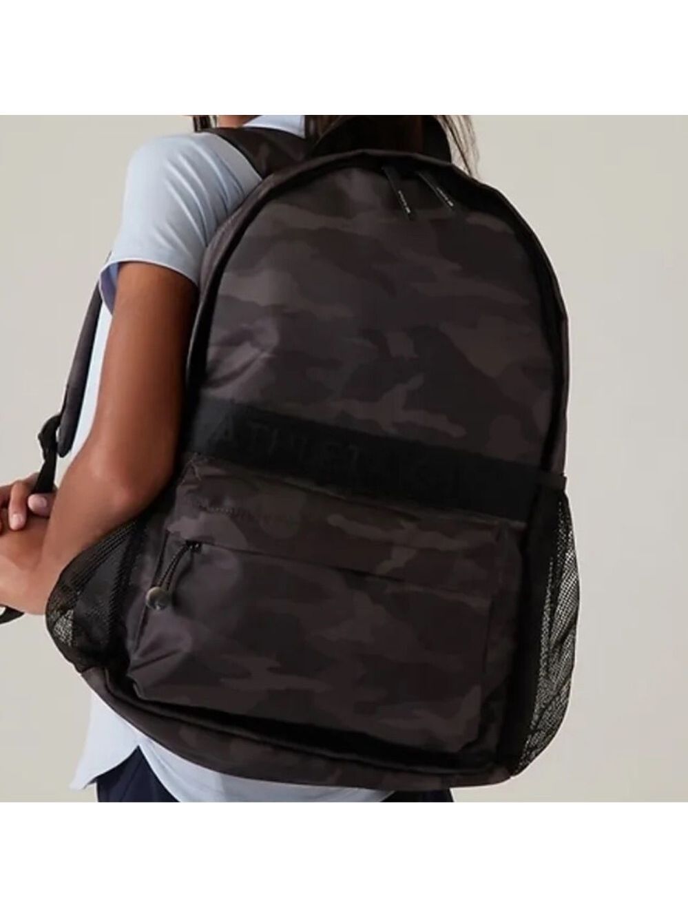 Athleta Girl Dream Crazy Big Limitless Backpack School Gray Camo